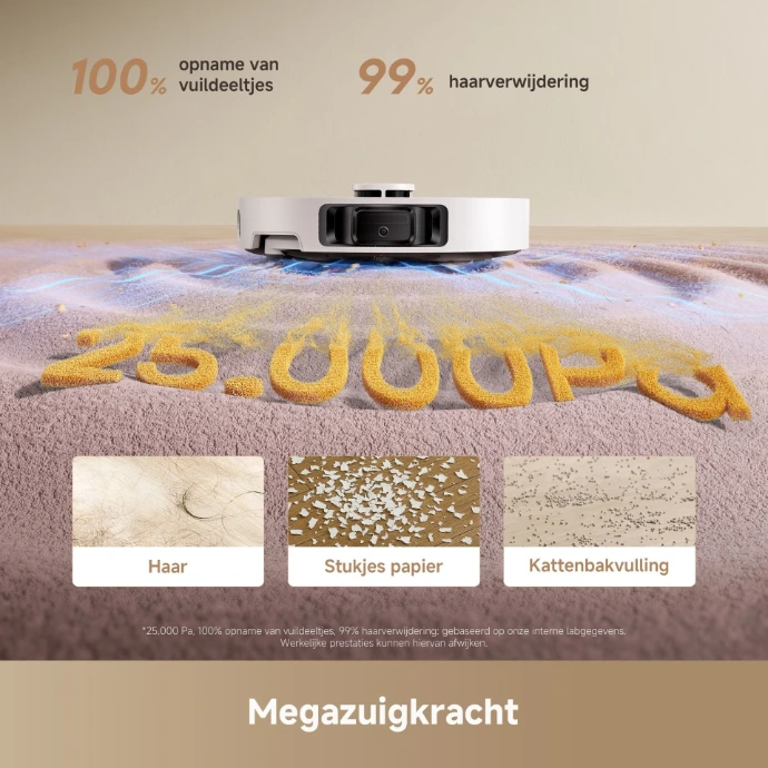 Krachtige zuigkracht